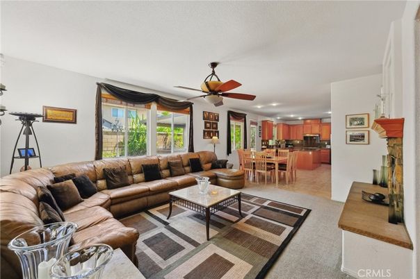 Dining room, Fireplace, Interior, Kitchen, Living room, Recessed Lighting
