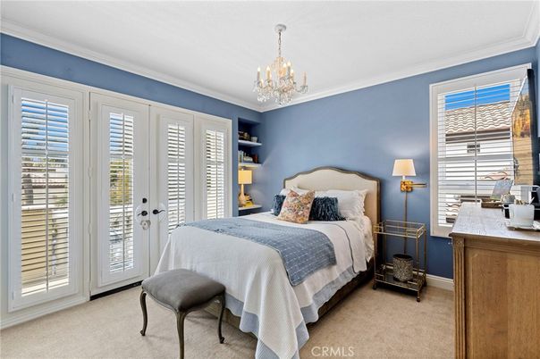 Bedroom, Chandelier, Interior