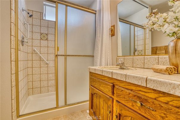 Bathroom, Glass Shower, Interior, Tile Countertops