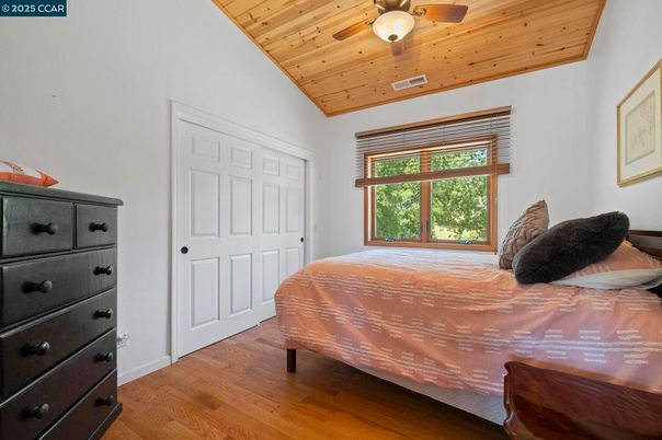 Bedroom, Interior, Wooden Ceilings, Wood Texture Flooring