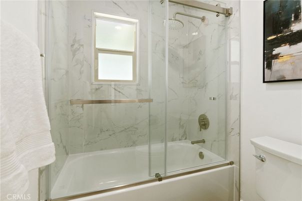 Bathroom, Glass Shower, Interior, Marble Walls