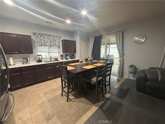 Dining room, Interior, Kitchen, Recessed Lighting