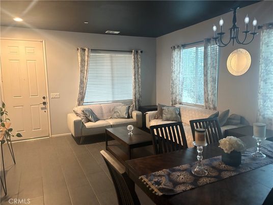 Chandelier, Dining room, Interior, Living room, Recessed Lighting, Wood Texture Flooring