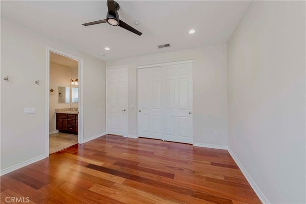 Bathroom, Empty room, Interior, Recessed Lighting, Wood Texture Flooring