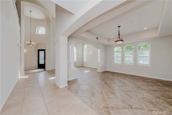 Empty room, Interior, Pendant Lights, Recessed Lighting
