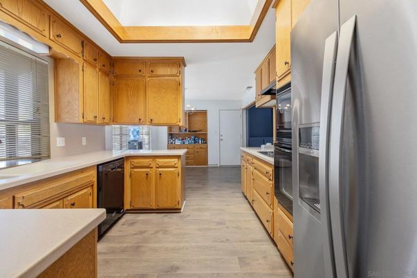 Interior, Kitchen, Wood Texture Flooring