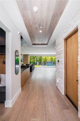 Interior, Kitchen, Recessed Lighting, Stone Walls, Wooden Ceilings, Wood Texture Flooring