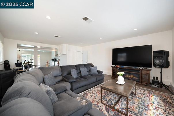 Interior, Living room, Recessed Lighting