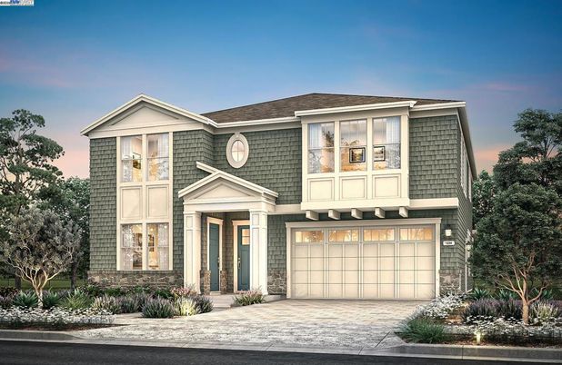 Attached, Exterior, Facade, Brick Traditional