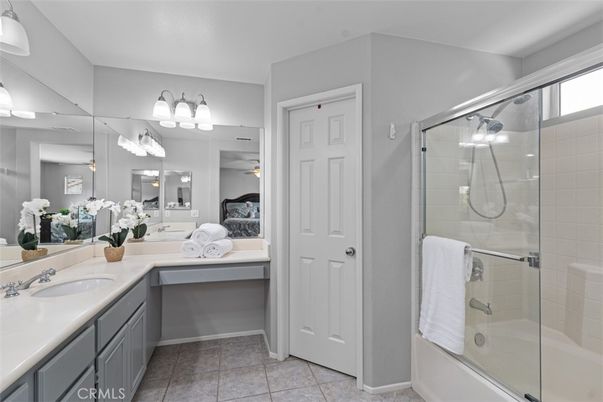 Bathroom, Dual Sink Vanities, Glass Shower, Interior