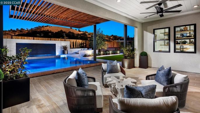 Exterior, Pool, Wood Texture Flooring