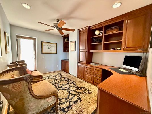 Home Office, Interior, Recessed Lighting
