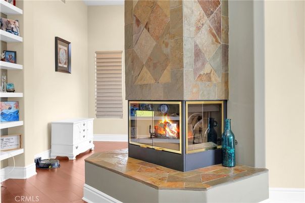 Fireplace, Interior, Wood Texture Flooring