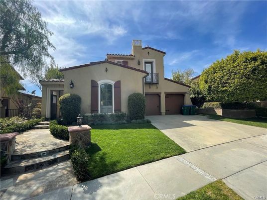 Attached, Backyard, Exterior, Facade, Mediterranean