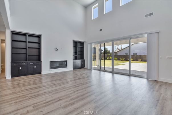 Empty room, Fireplace, Interior, Wood Texture Flooring