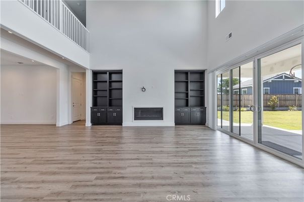 Empty room, Fireplace, Interior, Wood Texture Flooring