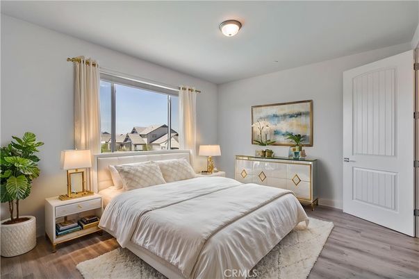 Bedroom, Interior, Wood Texture Flooring