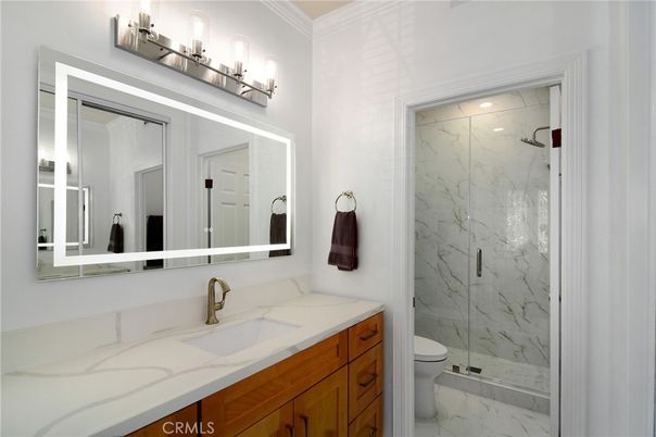 Bathroom, Glass Shower, Interior, Marble, Marble Walls