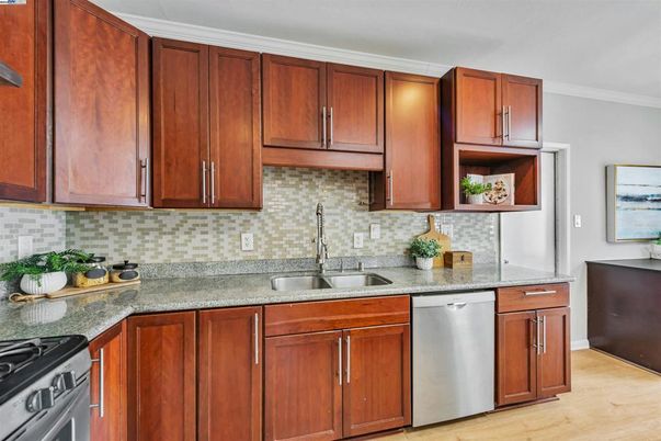 Interior, Kitchen, Wood Texture Flooring