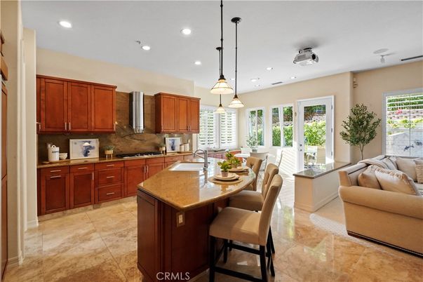 Dining room, Interior, Kitchen, Living room, Pendant Lights, Recessed Lighting