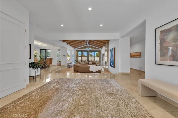 Dining room, Interior, Living room, Recessed Lighting, Water, Wooden Beams