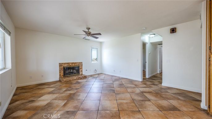 Empty room, Fireplace, Interior