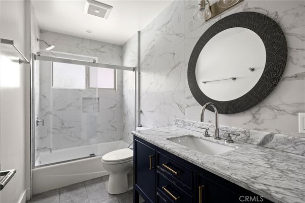 Bathroom, Glass Shower, Interior, Marble Walls