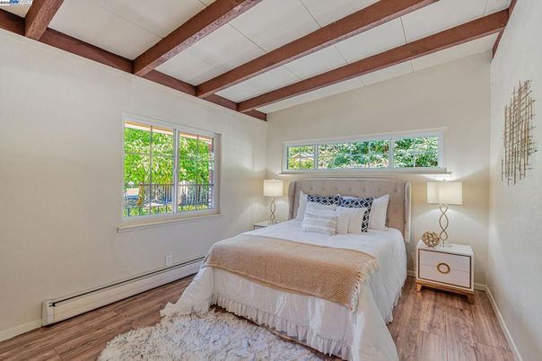 Bedroom, Interior, Wooden Beams, Wood Texture Flooring