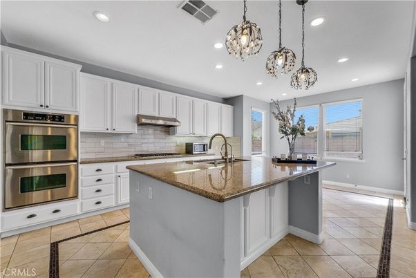 Interior, Kitchen, Pendant Lights, Recessed Lighting, Stainless Steel Appliances