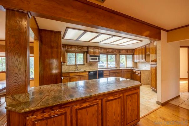 Interior, Kitchen, Wood Texture Flooring