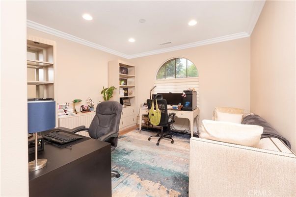 Home Office, Interior, Recessed Lighting