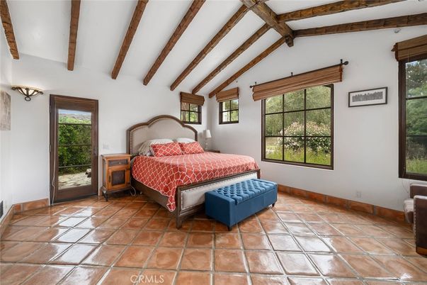 Bedroom, Interior, Wooden Beams