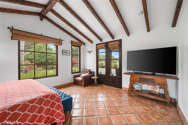 Bedroom, Interior, Wooden Beams