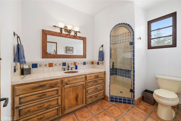 Bathroom, Glass Shower, Interior, Tile Countertops