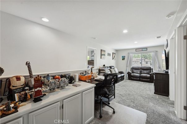 Home Office, Interior, Recessed Lighting