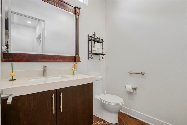 Bathroom, Interior, Recessed Lighting, Wood Texture Flooring