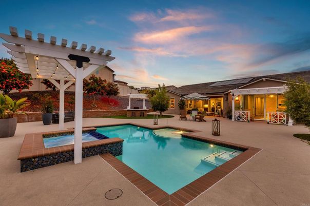 Exterior, Pool, Solar Panels