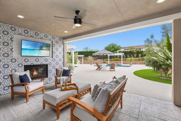 Backyard, Exterior, Fireplace