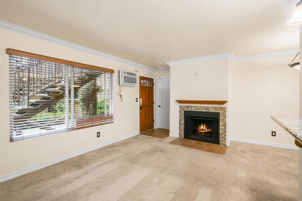Empty room, Fireplace, Interior