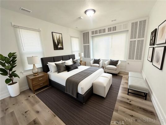 Bedroom, Interior, Wood Texture Flooring