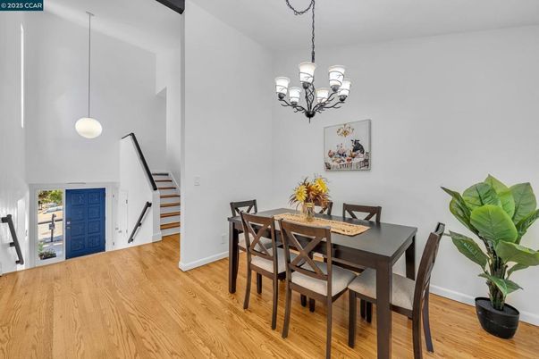 Chandelier, Dining room, Interior, Pendant Lights, Wood Texture Flooring