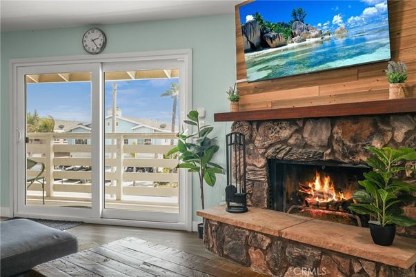 Fireplace, Interior, Wood Texture Flooring