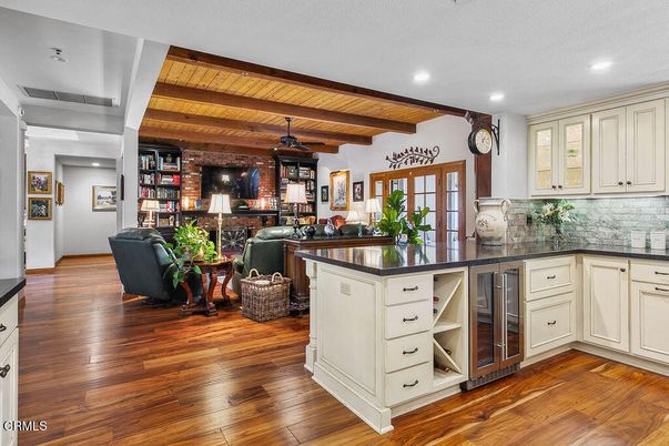 Interior, Living room, Recessed Lighting, Stone Walls, Wooden Beams, Wooden Ceilings, Wood Texture Flooring