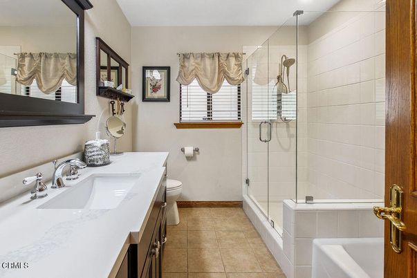 Bathroom, Dual Sink Vanities, Glass Shower, Interior