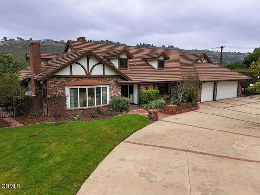 Attached, Exterior, Facade, Brick Facade, Tudor Revival