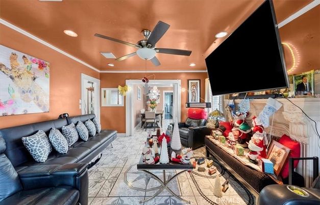 Interior, Living room, Recessed Lighting