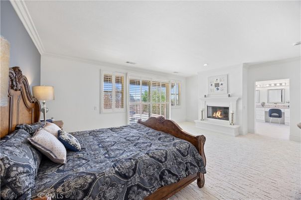 Bedroom, Fireplace, Interior, Recessed Lighting