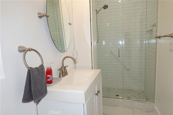 Bathroom, Glass Shower, Interior, Marble
