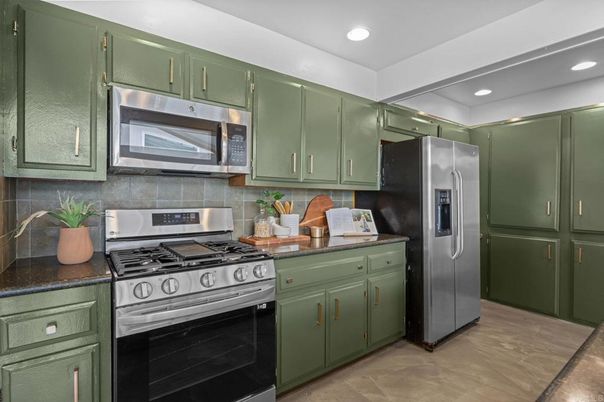 Interior, Kitchen, Recessed Lighting, Stainless Steel Appliances