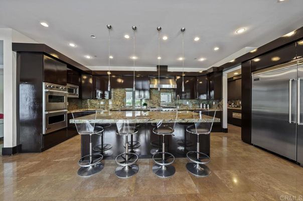 Interior, Kitchen, Pendant Lights, Recessed Lighting, Stainless Steel Appliances